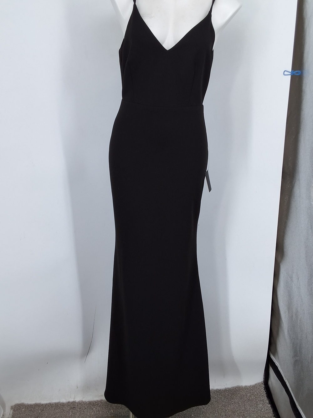 Lulu's Black Spaghetti-Strap Maxi Slip Dress